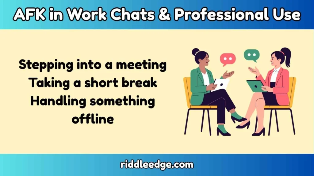 AFK in Work Chats & Professional Use