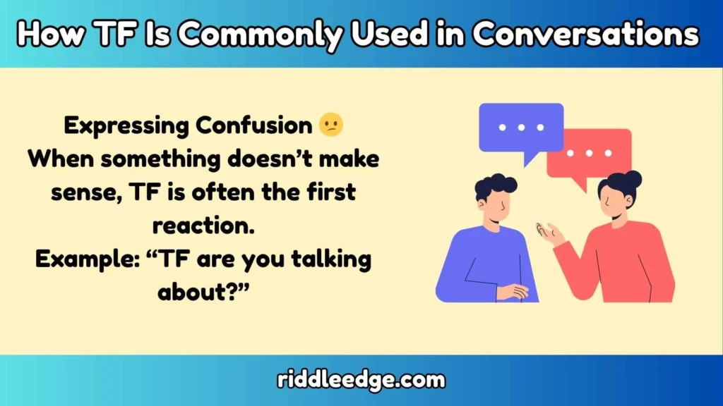 How TF Is Commonly Used in Conversations 