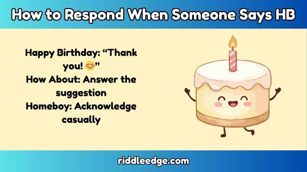 How to Respond When Someone Says HB