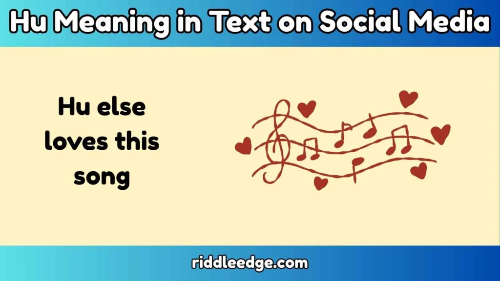 Hu Meaning in Text on Social Media