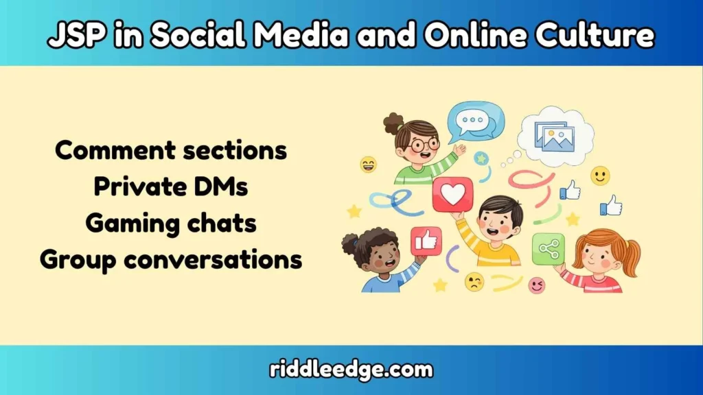 JSP in Social Media and Online Culture