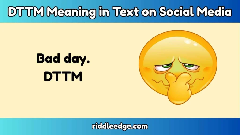 DTTM Meaning in Text on Social Media