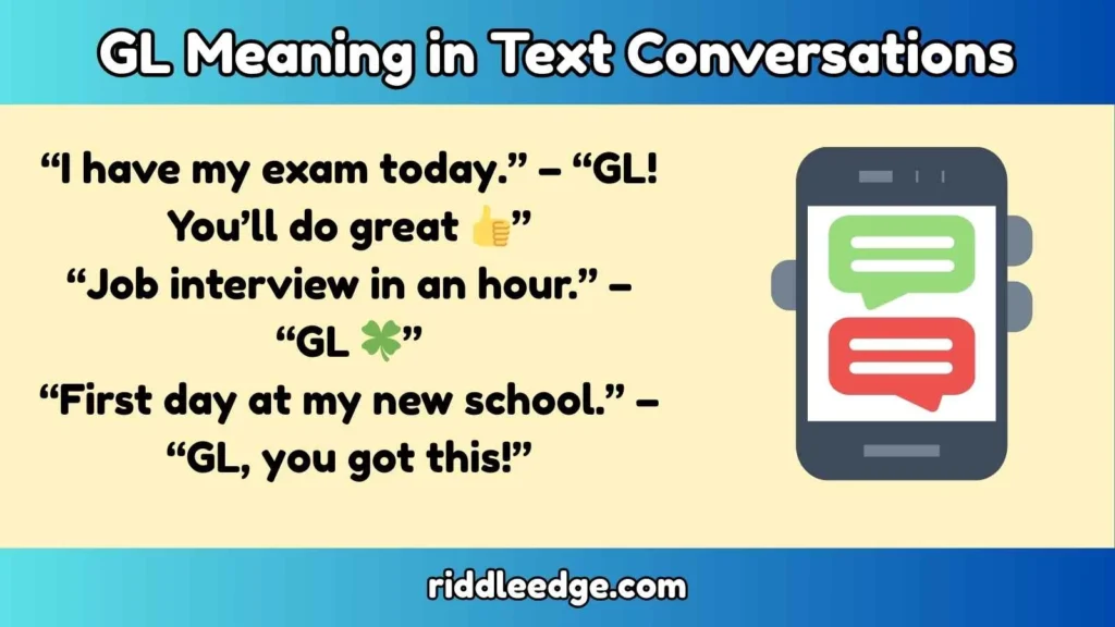 GL Meaning in Text Conversations