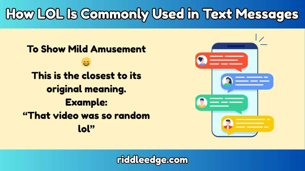 How LOL Is Commonly Used in Text Messages