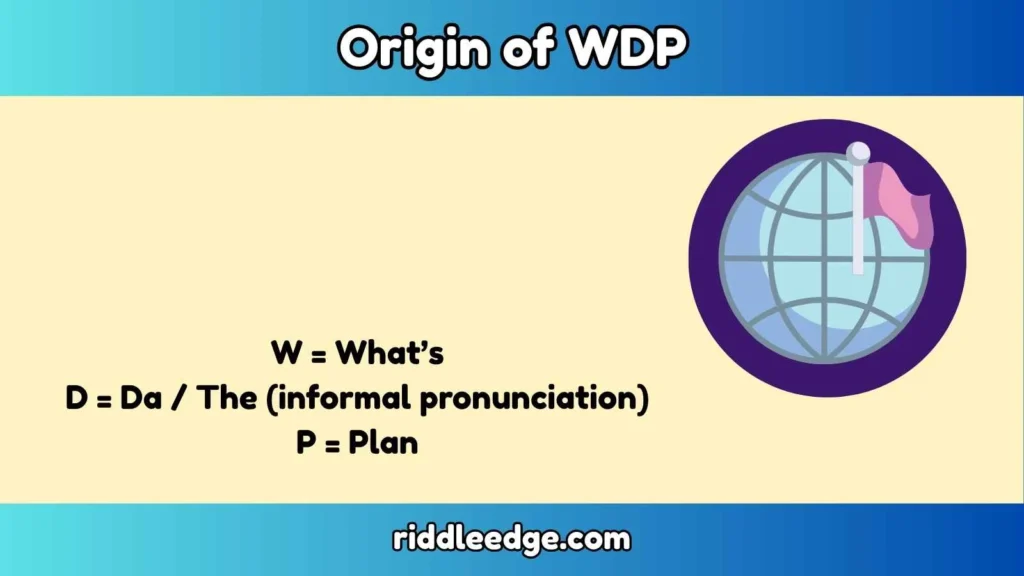 Origin of WDP