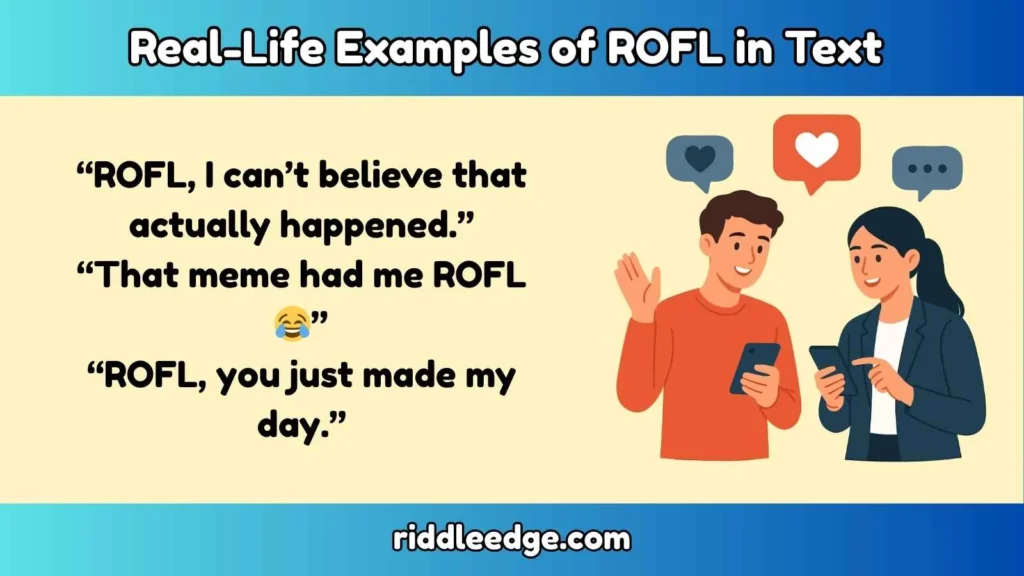 Real-Life Examples of ROFL in Text 