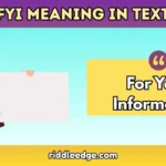 FYI meaning in text