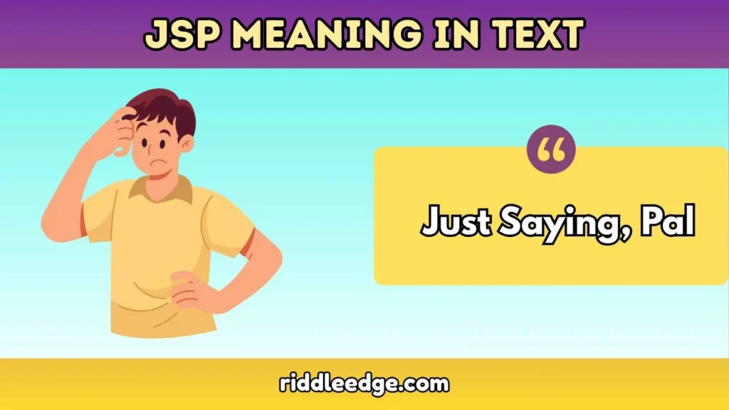 JSP Meaning in Text