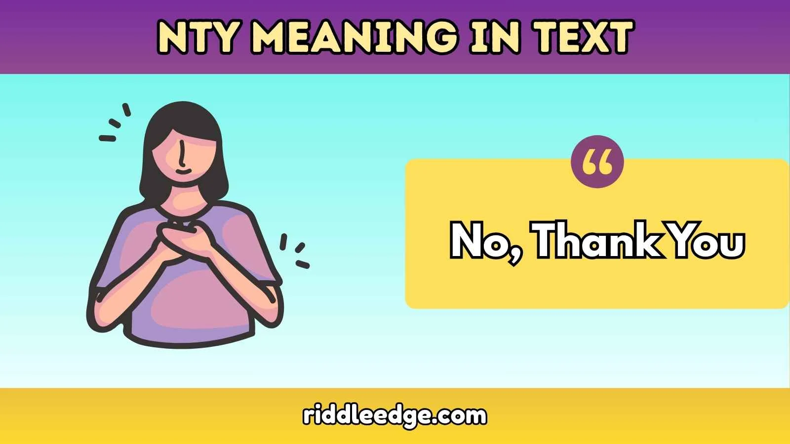 NTY Meaning in Text