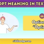 OPT meaning in text