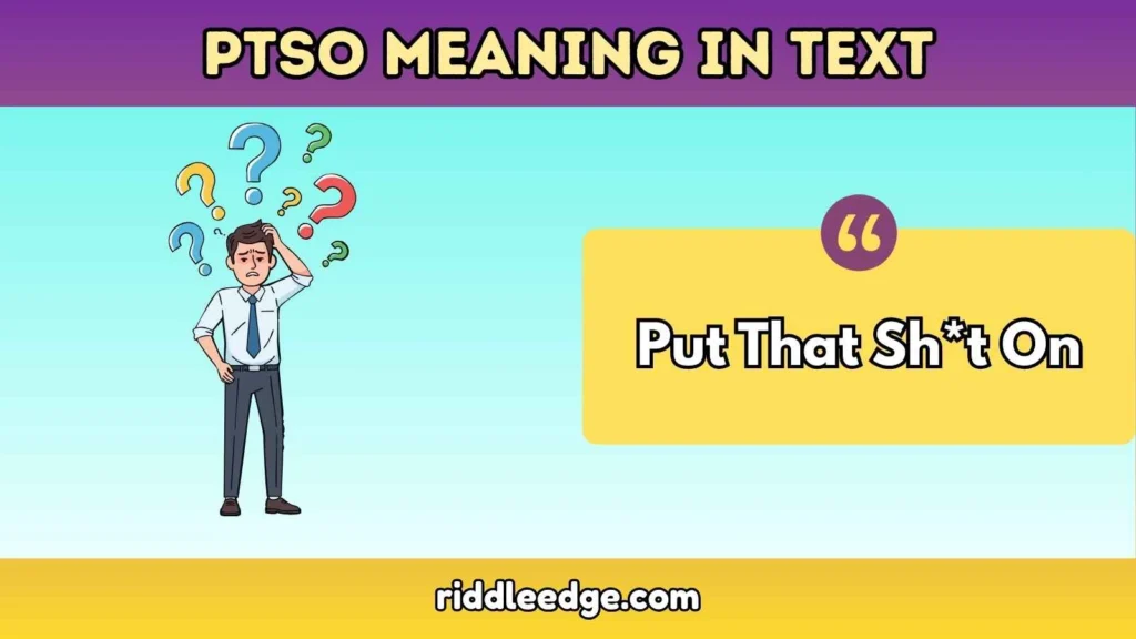 PTSO Meaning in Text