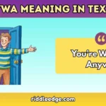 YWA Meaning in Text