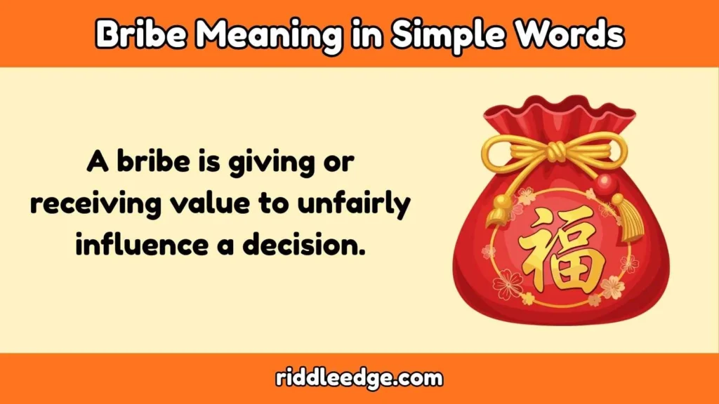 Bribe Meaning in Simple Words