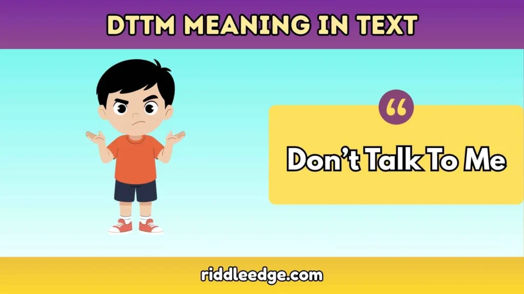 DTTM Meaning in Text