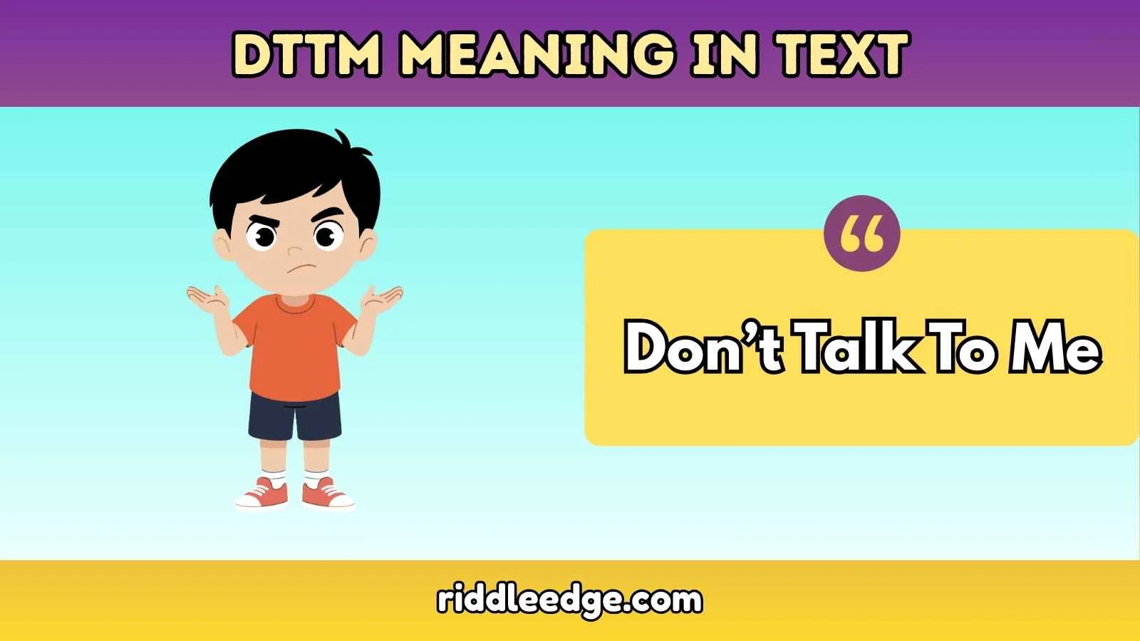 DTTM Meaning in Text