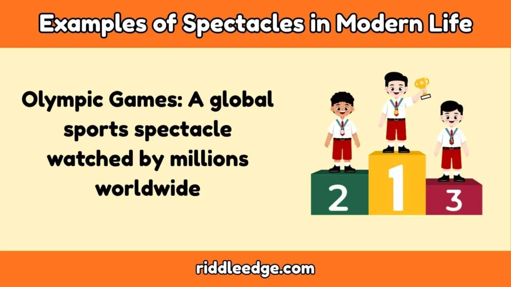 Examples of Spectacles in Modern Life