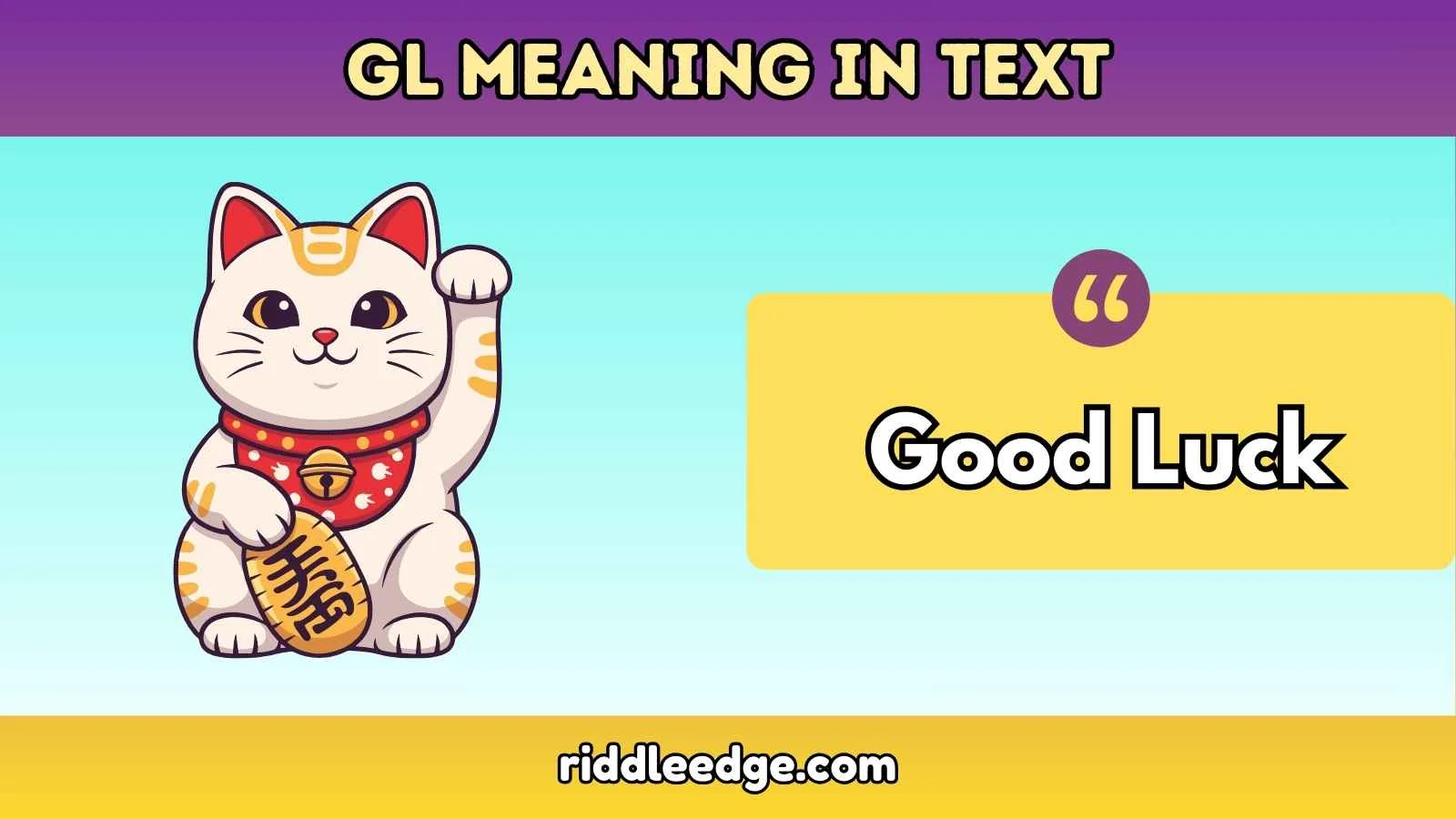 GL Meaning in Text