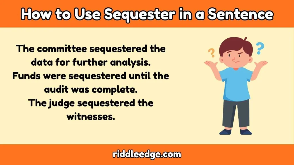 How to Use Sequester in a Sentence