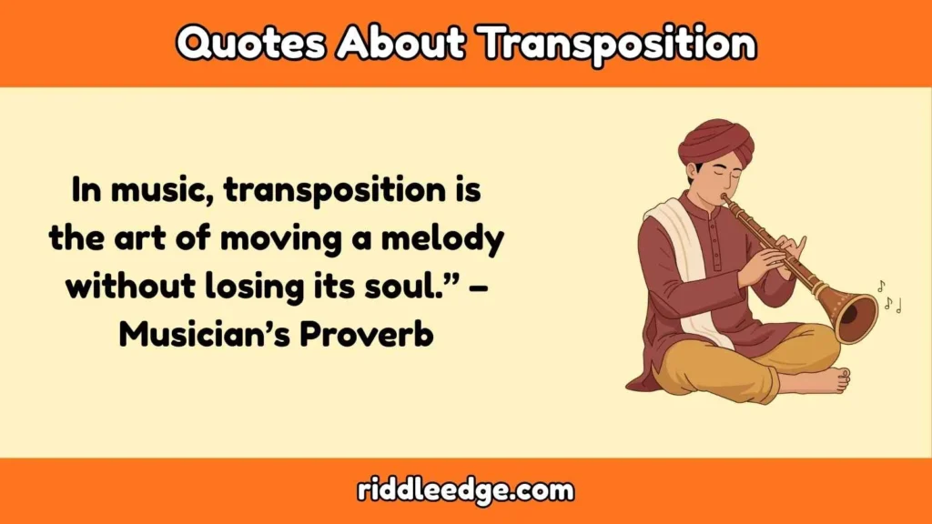Quotes About Transposition