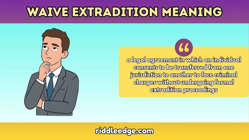 Waive Extradition Meaning